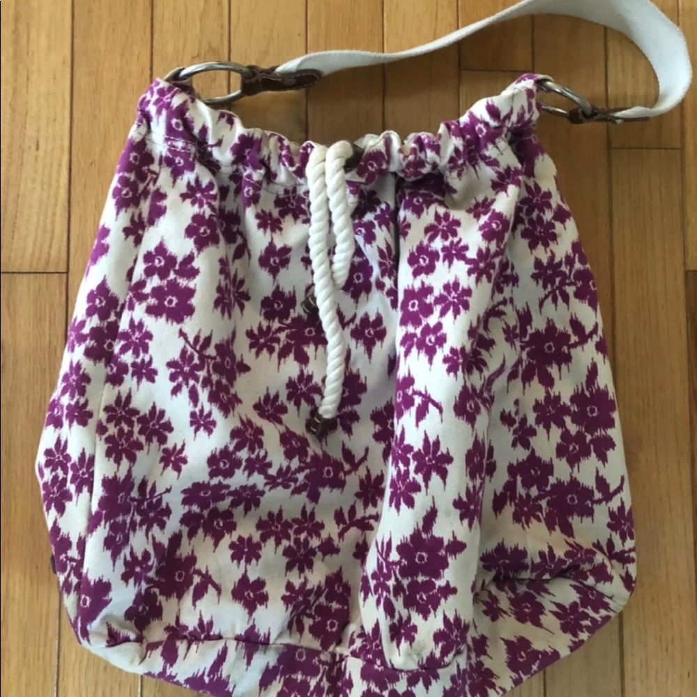 American Eagle Canvas Floral Hobo Bag